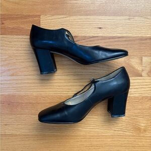 Nine West Black Block Heels